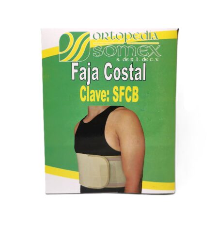 Faja Costal para Hombre Somex Blanca Talla Universal – Cat. SFCB