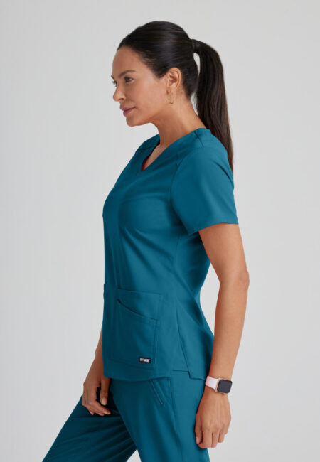 Filipina para Mujer Grey’s Anatomy Spandex Stretch Emma Verde Azulado (Teal) Talla S – Cat. GRST011