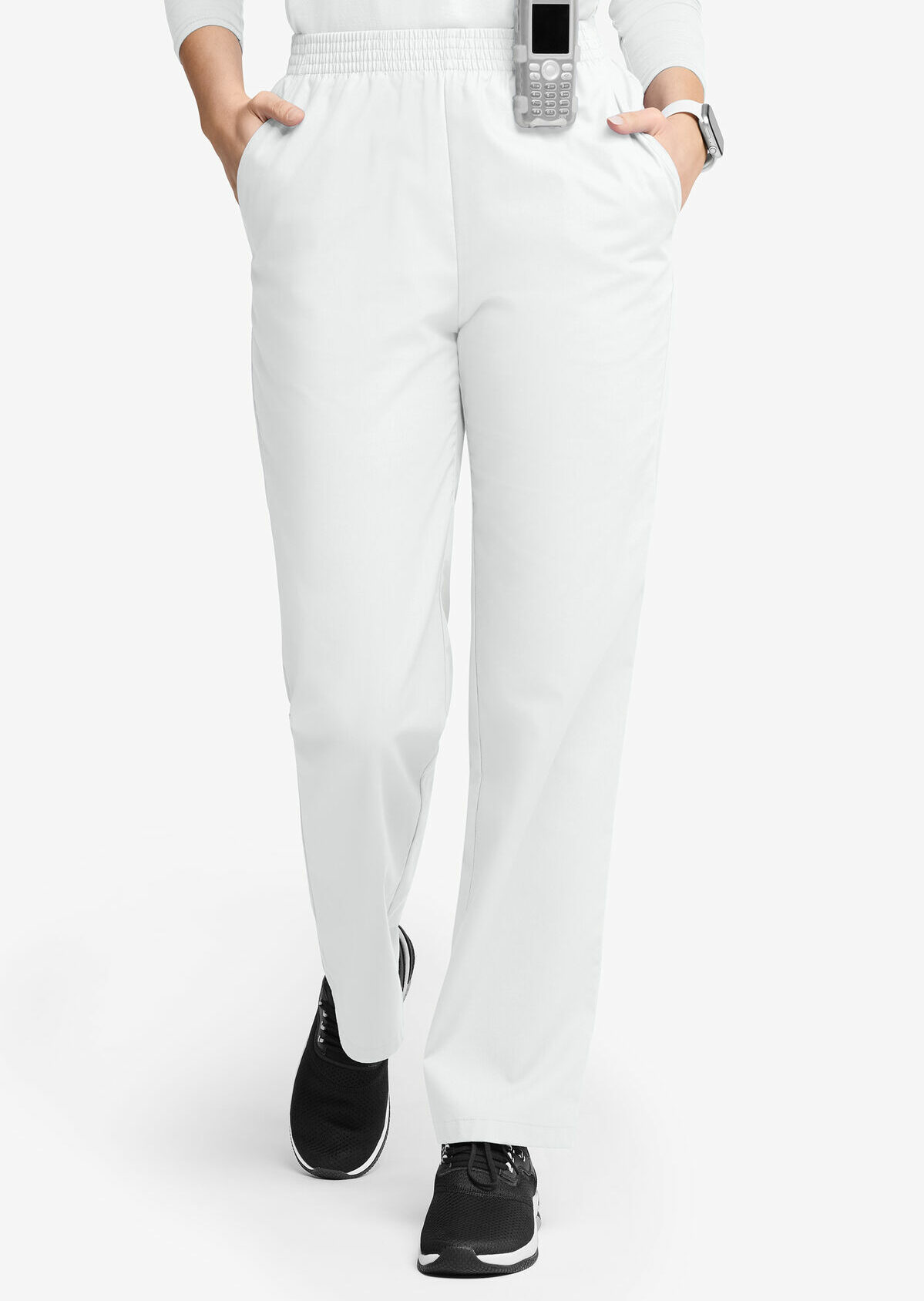 PANTALON BLANCO CON RESORTE