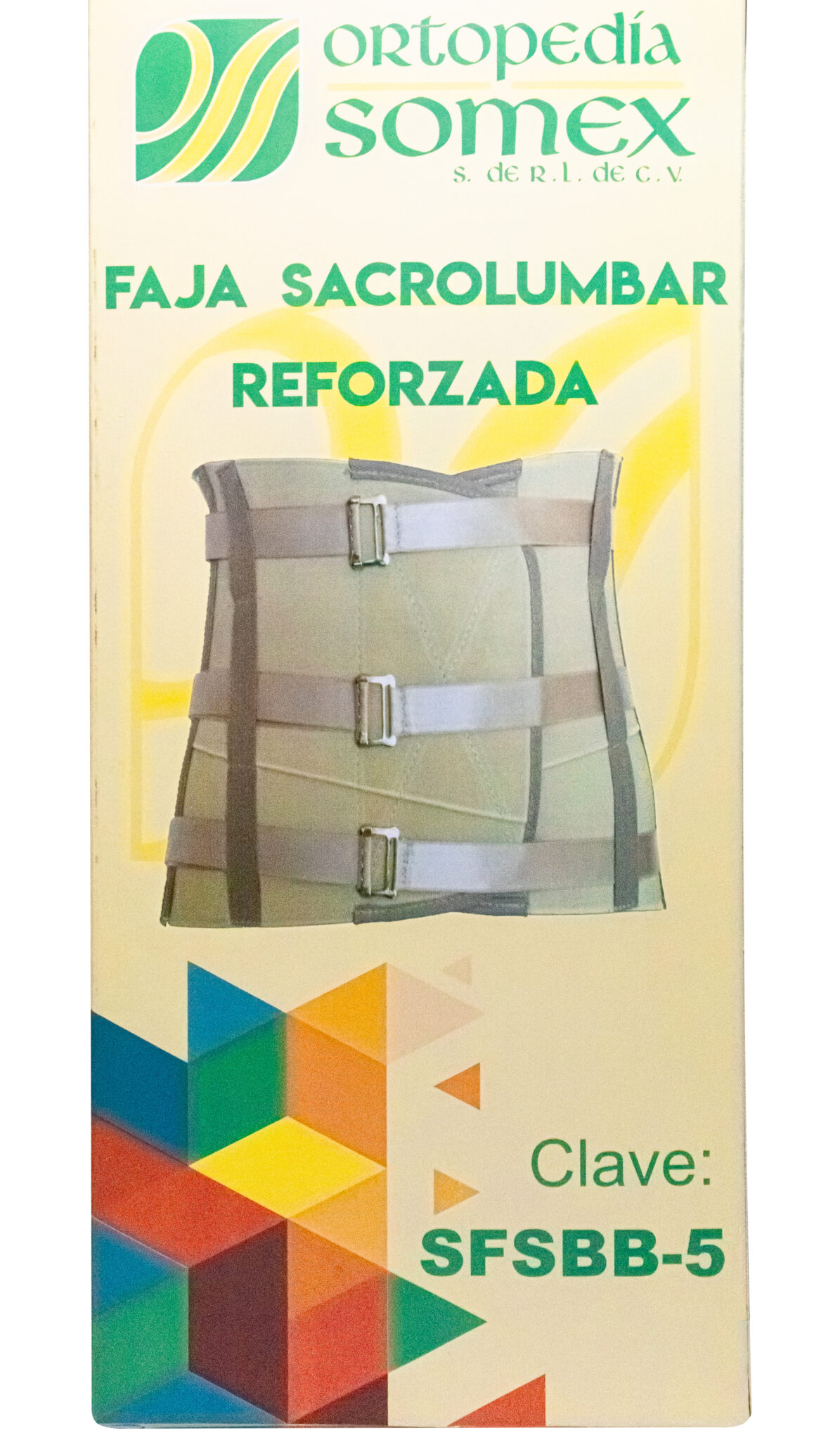 FAJA SACROLUMBRAR REFORZADA (SFSBB-5)