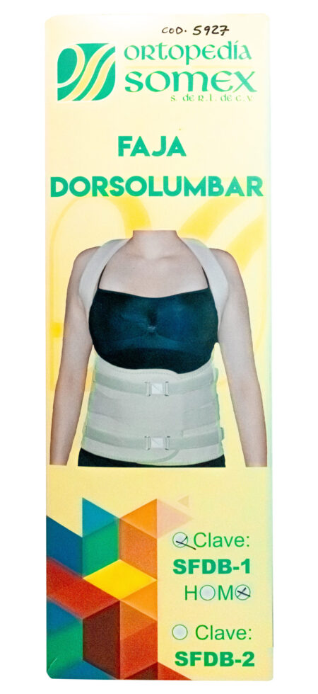 Faja Dorsolumbar para Mujer Somex – Cat. SFDB-1