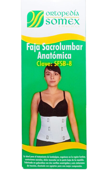 Faja Sacrolumbar Anatómica Somex – Cat. SFSB-8