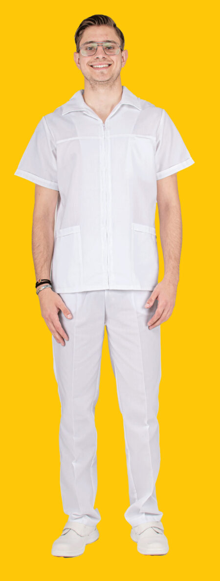 Filipina para Hombre Amber Cristian Sport Blanca Talla M – Cat. 10018