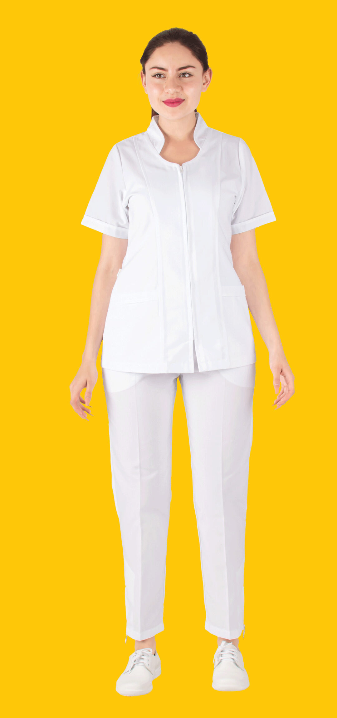 FILIPINA BLANCA ARIZONA 10108 TALLA MEDIANA CUELLO MAO