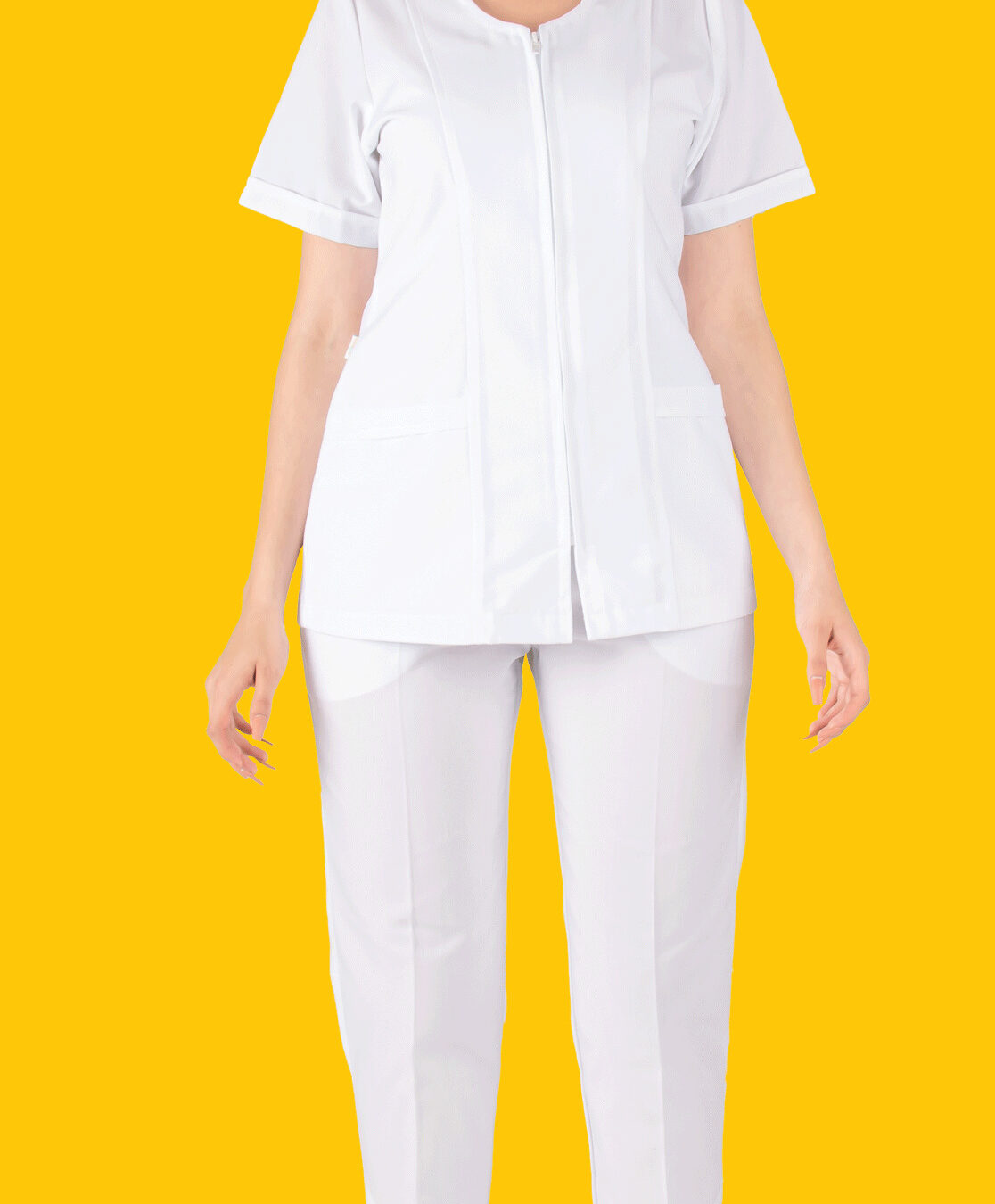 FILIPINA BLANCA ARIZONA 10108 TALLA MEDIANA CUELLO MAO