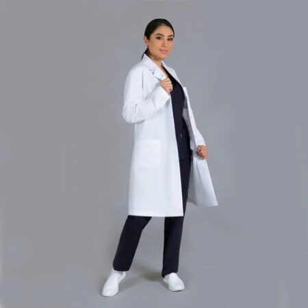 Bata Médica Manga Sastre para Mujer Clinik Blanca Talla M (34) – Cat. 210
