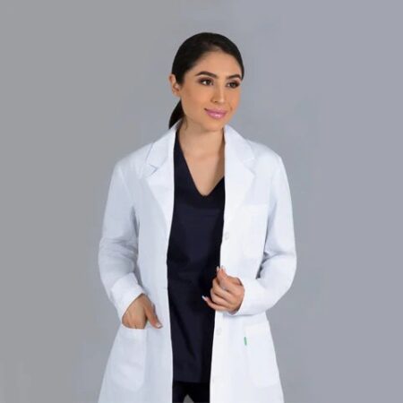 Bata Médica Manga Sastre para Mujer Clinik Blanca Talla M (34) – Cat. 210