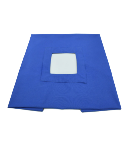 Campo Hendido Doble de Indolino Ortomavi Azul Plumbago 50 x 70 cm, Hendidura 18 x 8 cm