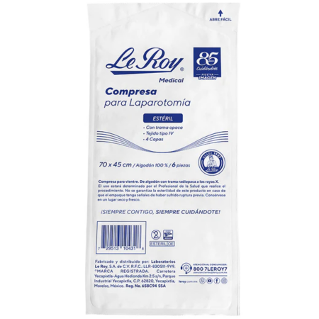 Compresa para Laparotomía Estéril Le Roy