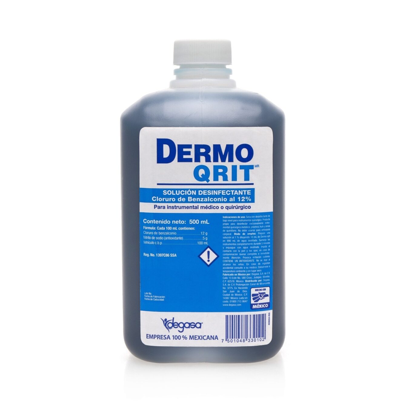 DEMO QRIT CLORURO DE BENZALCONIO AL 12% DE 500 ML