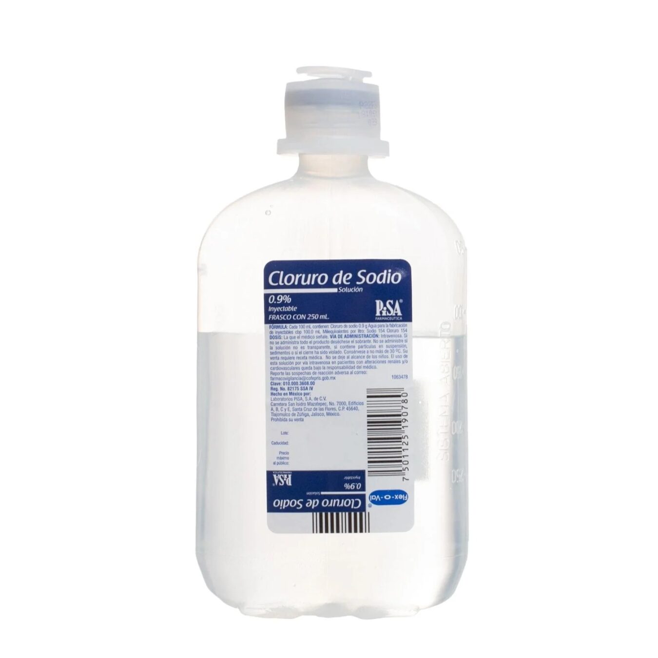 SOLUCION CLORURO DE SODIO (0.9%) 250 ML