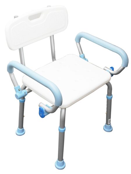 Silla de Ducha con Descansabrazos Plegables Speedy – Cat. SPD9041