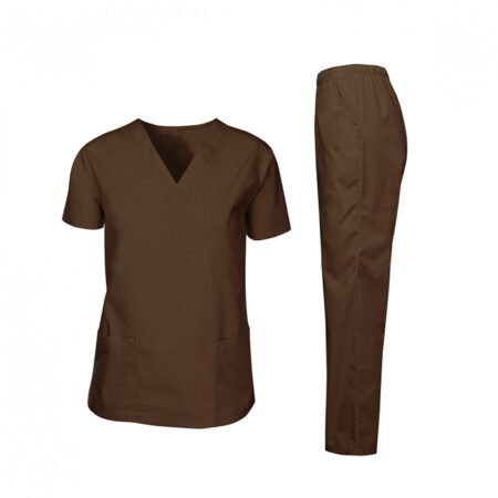 Pijama Quirúrgica Orthomavi para Hombre Café Talla S