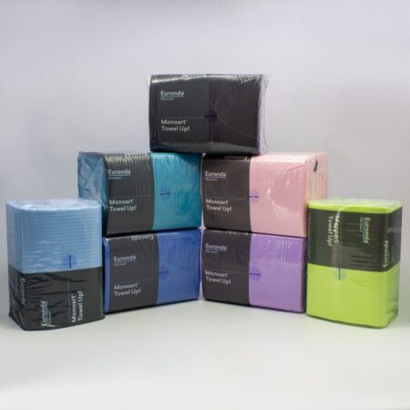 Campos Desechables de 3 Capas Euronda Monoart Colores Surtidos, 50 Piezas