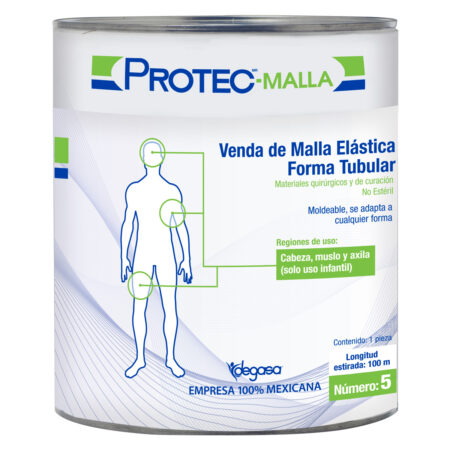 Venda de Malla Tubular Elástica Protec Número 5, Rollo de 100 m