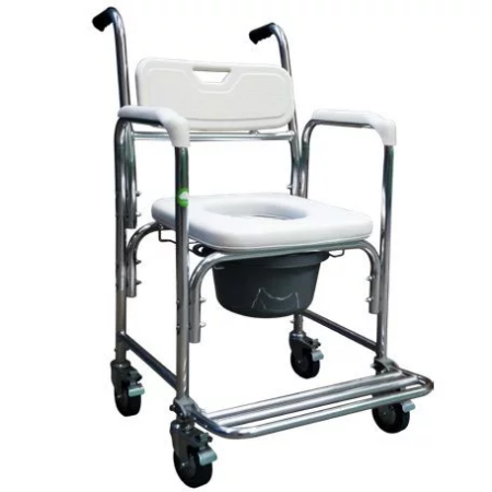 Silla Cómodo-Ducha Eko Mobility 19″ de Aluminio con Ruedas – Cat. EC400101C