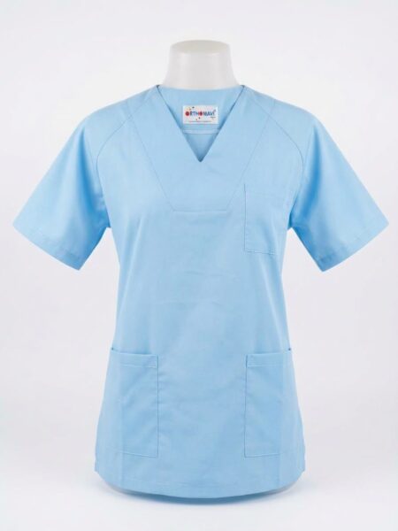 Pijama Quirúrgica Unisex Orthomavi Popelina Azul Cielo
