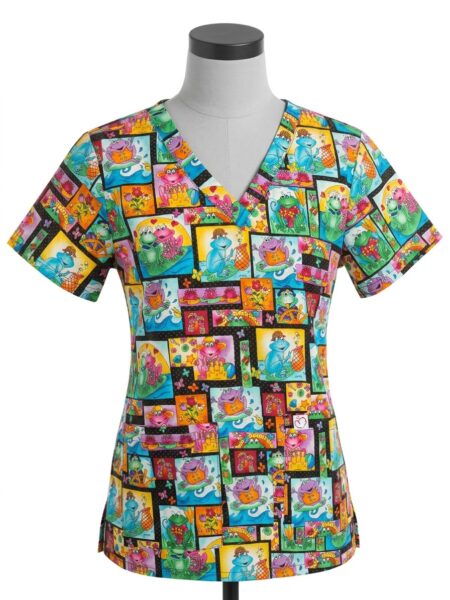 Filipina Estampada para Mujer Peaches Ranas Talla S
