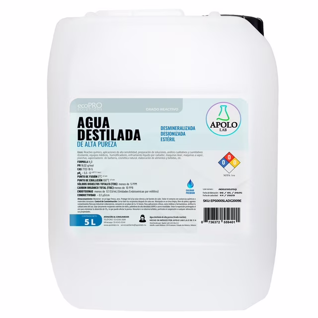 AGUA DESTILADA GALON 5 L