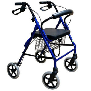 ANDADERA ROLLATOR AZUL CON CANASTILLAS 8X1 E47176