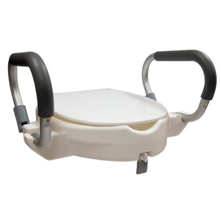 Incremento para Baño Premium ReActiv con Abertura Frontal, Seguro, Brazos Abatibles y Tapa
