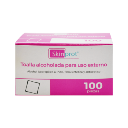 Toallas Alcoholadas Sensimedical Skin Prot, Caja con 100 Piezas