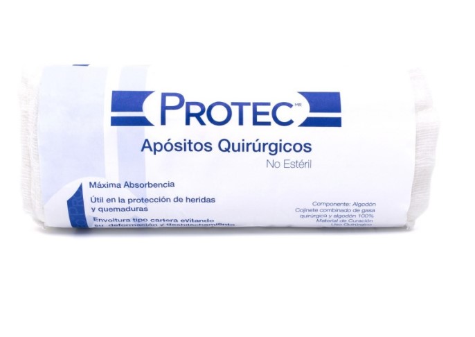 APOSITO QUIRURGICO ESTERIL PROTEC 10 X 10 TEJIDO 28X24 CM