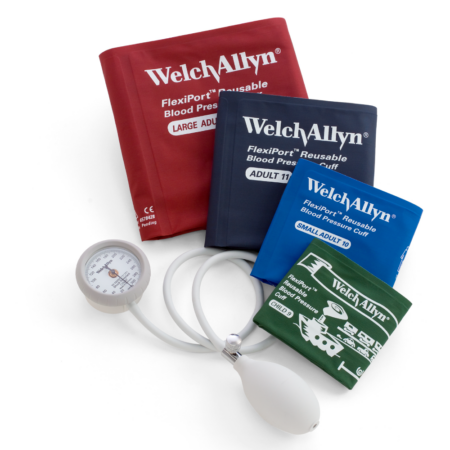 Baumanómetro Aneroide Welch Allyn DuraShock con 4 Brazaletes