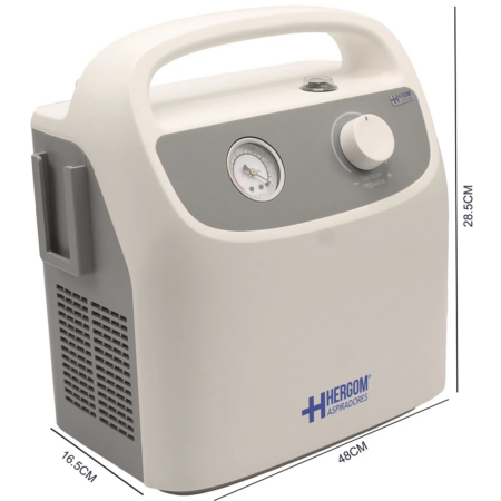 Aspirador de Secreciones Portátil Hergom 28 L/min – Cat. 7E-B