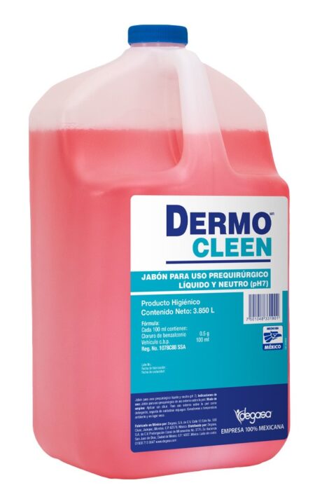 Dermocleen Jabón Prequirúrgico de Cloruro de Benzalconio Degasa Verde 4 L