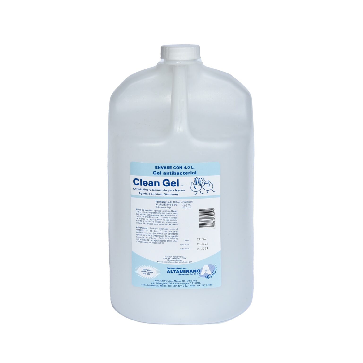 GEL ANTIBACTERIAL CLEAN GEL 4L