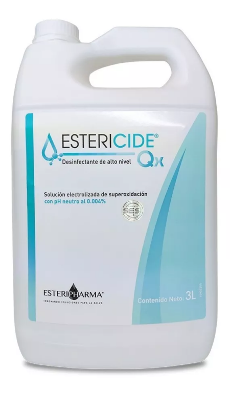 Estericide Qx Solución Electrolizada de Superoxidación Esteripharma 3 L