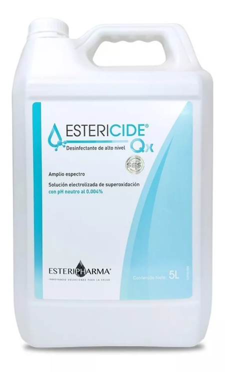 Estericide Qx Solución Electrolizada de Superoxidación Esteripharma 5 L