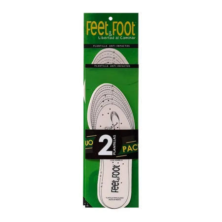 Plantillas Anti-Impacto Recortables Feet & Foot Talla 21-26, 2 Pares