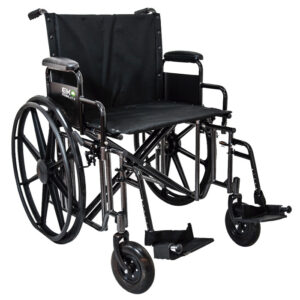 SILLA DE RUEDAS BLACK SILVER BARIATRICA 200KG