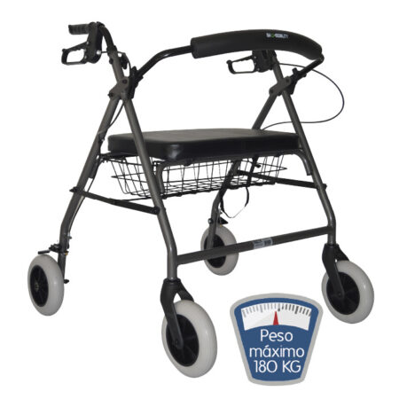 Andadera Rollator Bariátrica de Aluminio Eko Mobility