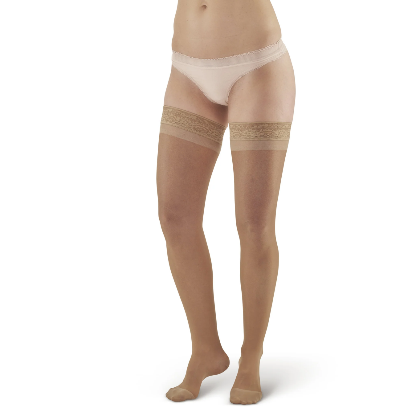 MEDIA DE COMPRESION – ALTA HASTA EL MUSLO – BEIGE