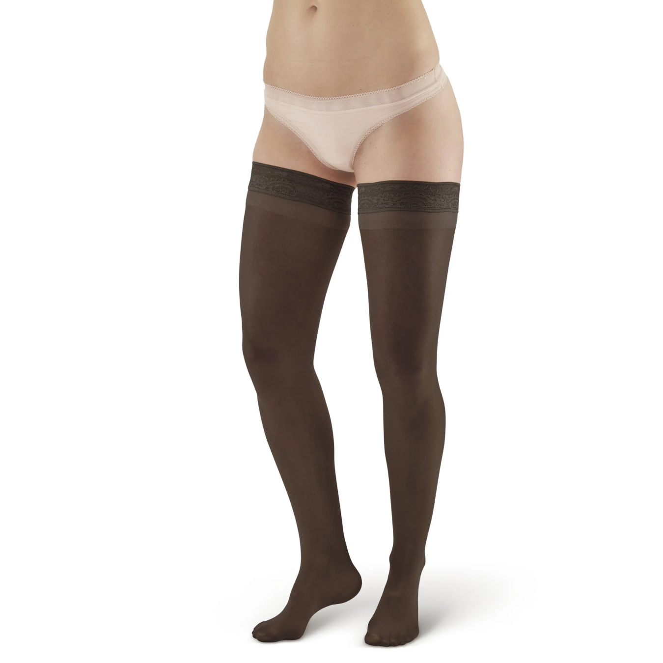 MEDIA DE COMPRESION – SUAVE HASTA EL MUSLO – BLACK