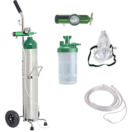 Tanque de Oxígeno Medicinal Tipo E 680 L con Oxígeno – Cat. R-EC680VOP