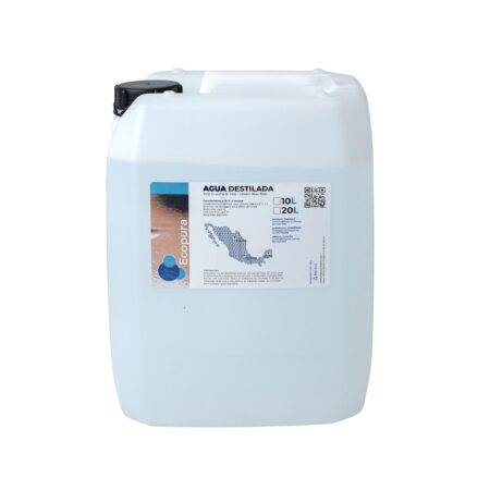 Agua Destilada Desmineralizada y Desionizada Ecopura Galón 10 L