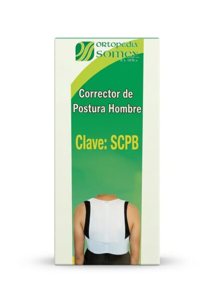 Corrector de Postura para Hombre Somex Blanco Talla S – Cat. SCPBB