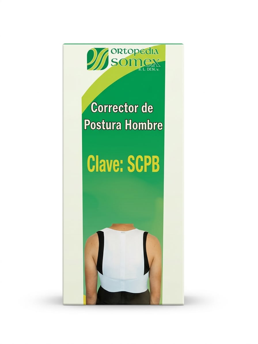 CORRECTOR DE POSTURA HOMBRE CH SOMEX SCPBB BLANCO