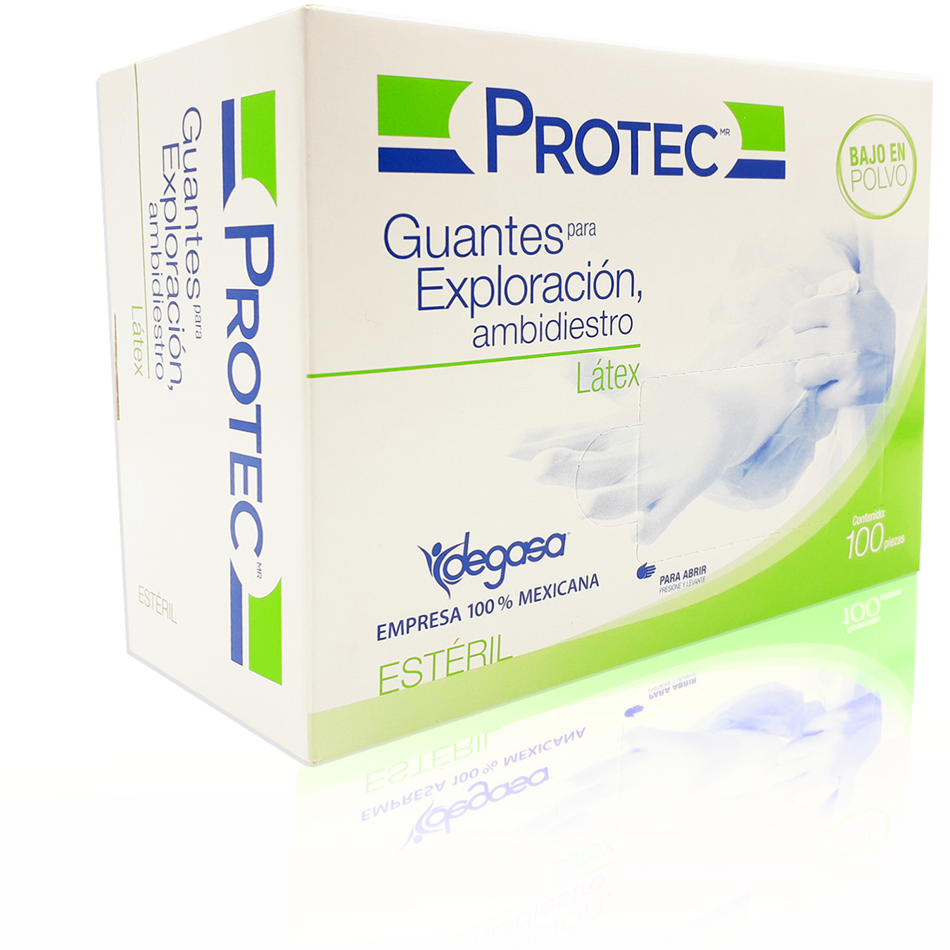 GUANTE DESECHABLE DE EXPLORACION CON 100 PIEZAS – EXTRA CHICO