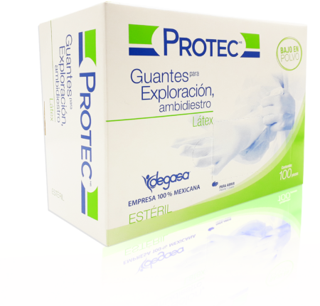 Guantes de Exploración Desechables RubberCare Talla XS, Caja con 100 Piezas
