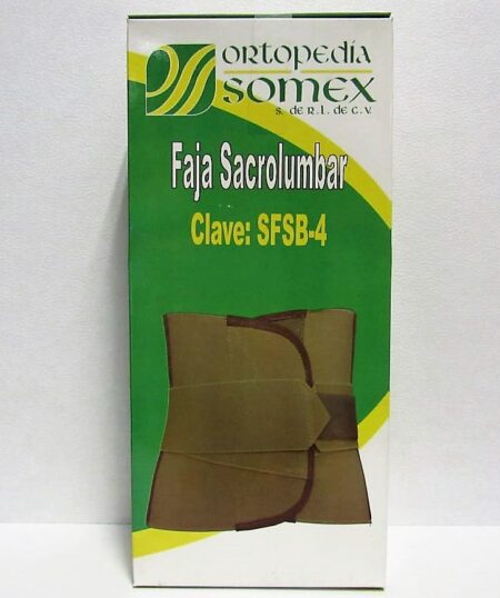 Faja Sacrolumbar Somex Blanca – Cat. SFSB-4