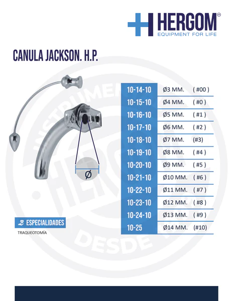 CÁNULA JACKSON – MARCA HERGOM MEDICAL