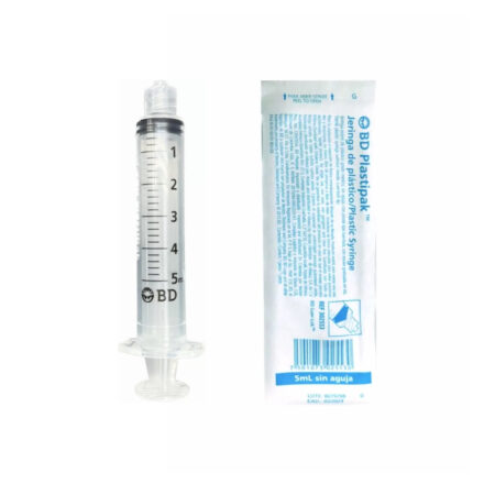 Jeringa BD 5 ml sin Aguja