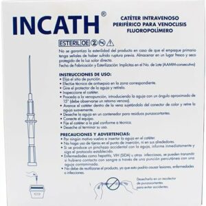 CATETER INCATH 22 G X 25 MM (AZUL)