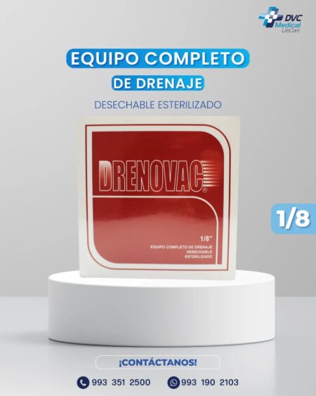 Drenovac 1/8 Sistema de Drenaje Cerrado Desechable
