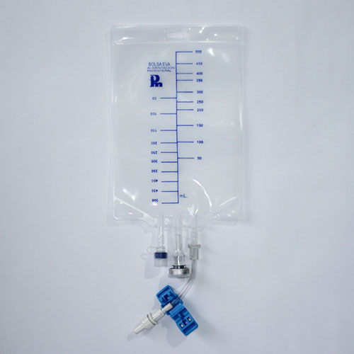 BOLSA PARA ALIMENTACION PARENTERAL PEDIATRICA 500 ML ESTERIL EVA REF 5006